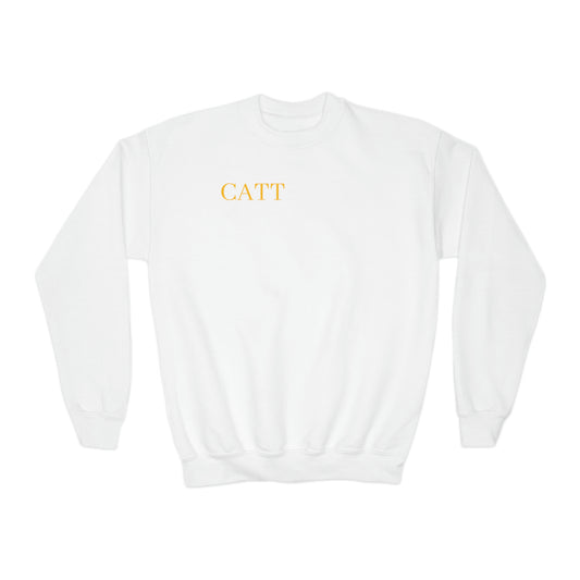 Youth Crewneck Catt Prints gold and black/white sweatshirt